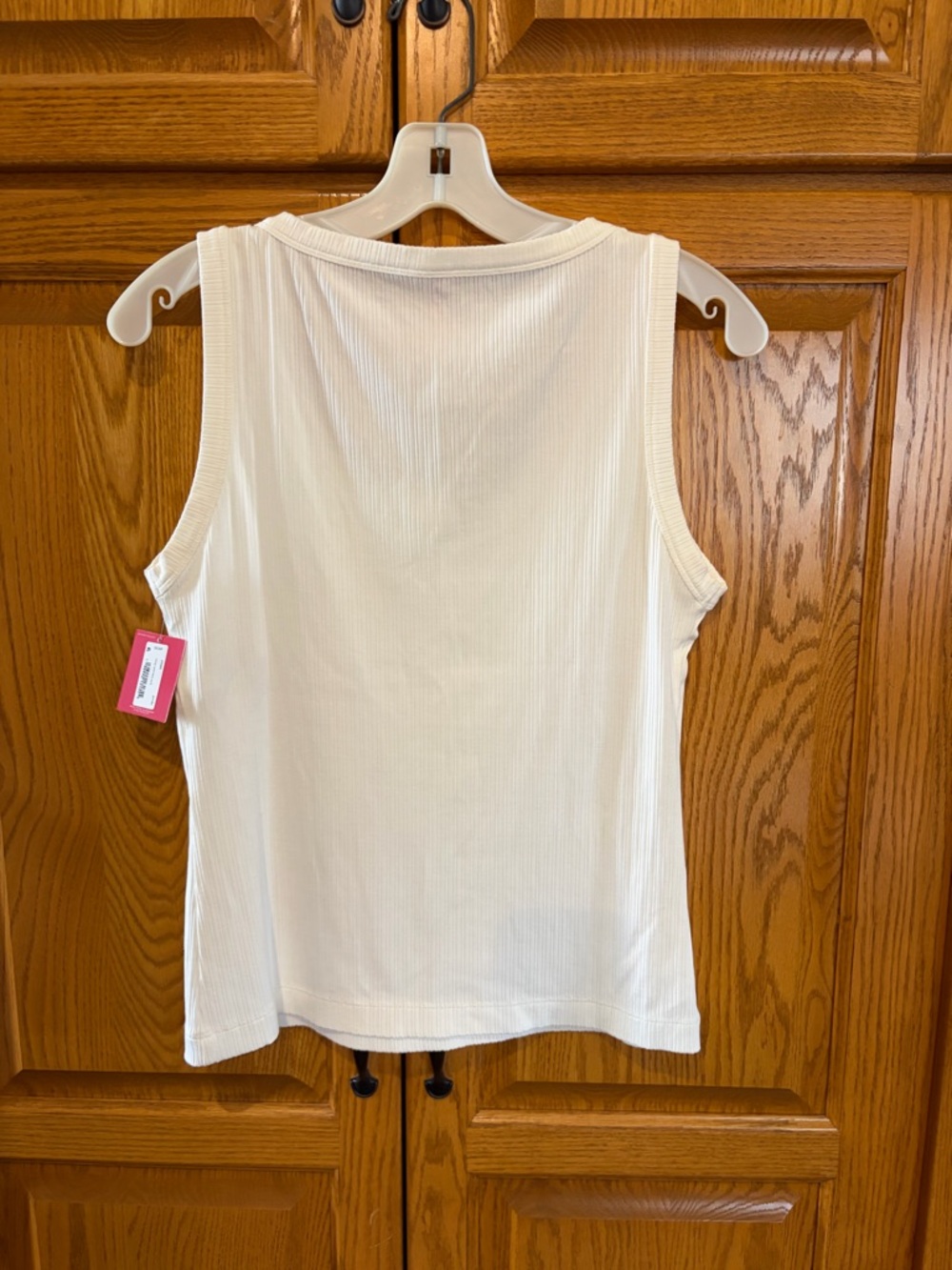 SPANX White Ribbed Scoop Neck Tank Top - Picture 5 of 5